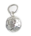 Charm de plata esterlina de fútbol .925 x 1 Charm de balón de fútbol