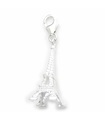 Eiffel Tower sterling silver clip charm .925 x 1 France French Landmark