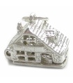 Ski Lodge Eröffnung Sterling Silber Charm .925 x 1 Ski Charms