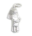 Indianer Indianer mit Kopfschmuck Sterling Silber Charm .925 x 1