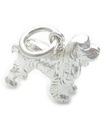 Charm de plata esterlina para perro spaniel .925 x 1 Charms de Happy Spaniels Dogs