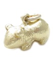 Meerschweinchen 9 Karat Gelbgold Charm-Anhänger .375 x 1 Meerschweinchen-Charms