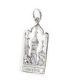 Charm de plata de ley con perfil de icono de Rusia .925 x 1 Charms rusos