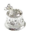 Windsor Castle Round Tower charm i sterling silver .925 x 1 Royal Charms