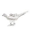 Breloque faisan en argent sterling .925 x 1 Breloques oiseaux et faisans