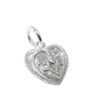 TINY Love Heart bedel sterling zilveren bedel .925 x 1 Liefdevolle bedel