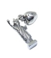 Breloque en argent sterling Big Apple & Statue de la Liberté .925 x 1 New York