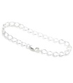 Braccialetto con ciondoli in argento sterling da 5 pollici .925 Braccialetti con ciondoli Babys