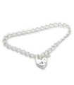 Braccialetto con ciondoli in argento sterling da 6 pollici Childs .925 x1 bracciali con ciondoli