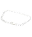 Braccialetto con ciondoli in argento sterling da 7,5 pollici da donna .925 bracciali con ciondoli da donna