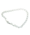 Braccialetto con ciondoli in argento sterling da 7,5 pollici .925 x 1 bracciali con ciondoli da donna