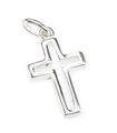 Charm colgante de plata de ley con corte de cruz .925 x 1 Cruces