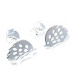 Orecchini a bottone in argento sterling Hedgehog, 925 x 1 paio di borchie Hedge Hog