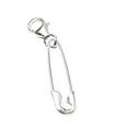 Safety Pin Small opening sterling silver clip on charm .925 x 1 Safetypin  Pins