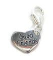 Good Friends charm i sterling silver med klipplänk .925 x 1 Friend charms