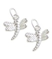 Pack of 2 Dragonflys sterling silver charms .925 Dragon Fly charm