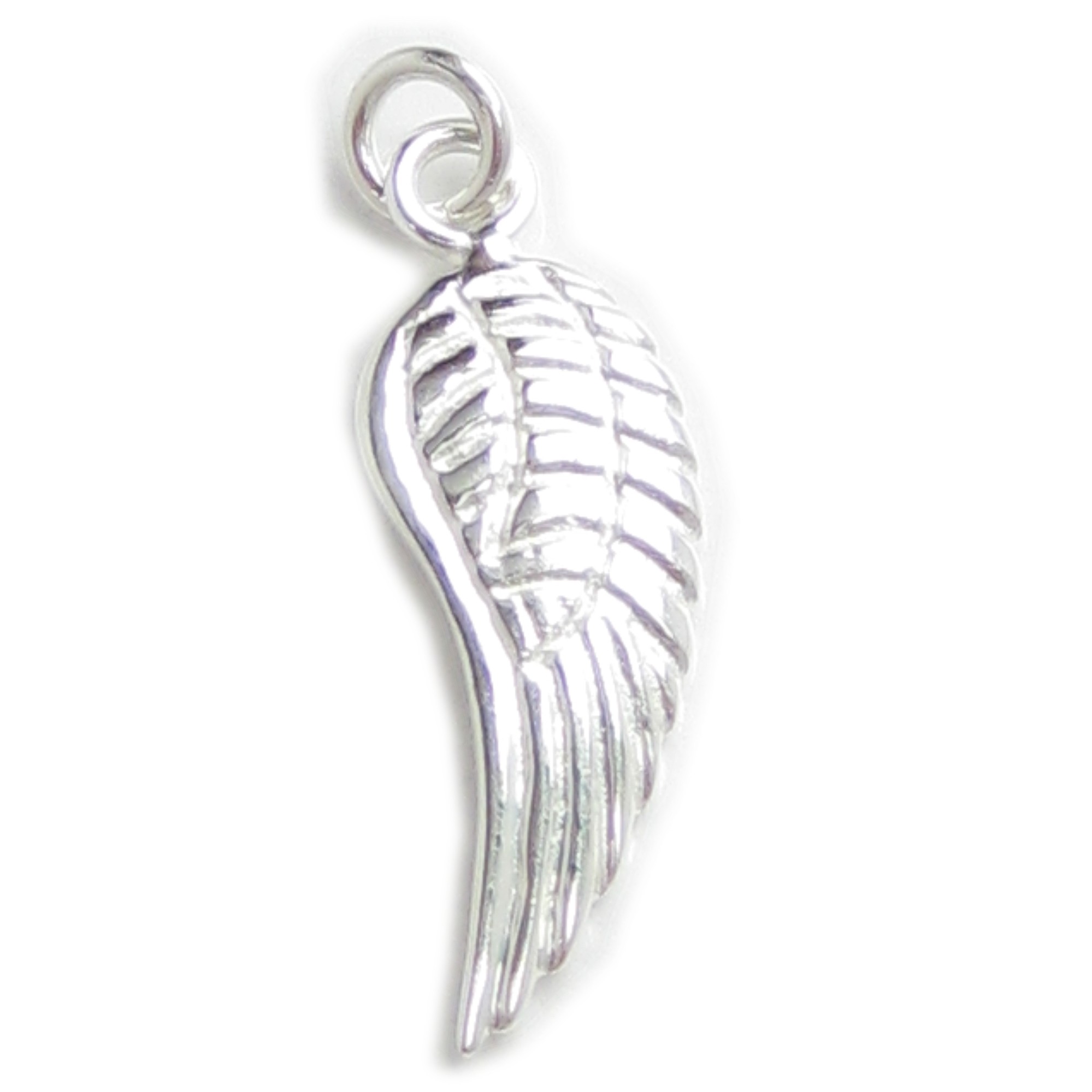 Pack of 2 Angel wings sterling silver charms .925 Protection