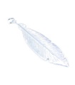 Feather 3d berlock i sterlingsilver .925 x 1 Feathers Charms