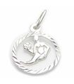 Virgo Virgin maiden sterling silver charm .925 x 1 Small Zodiac charm