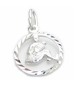 Aquarius Water Carrier sterling silver charm .925 x1 Small Zodiac charm