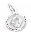 Fische der Fisch Sterling Silber Charm .925 x 1 Kleine Sternzeichen Charms