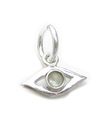 Evil Eye TINY charm i sterlingsilver .925 x 1 Talisman Protection -berlocker