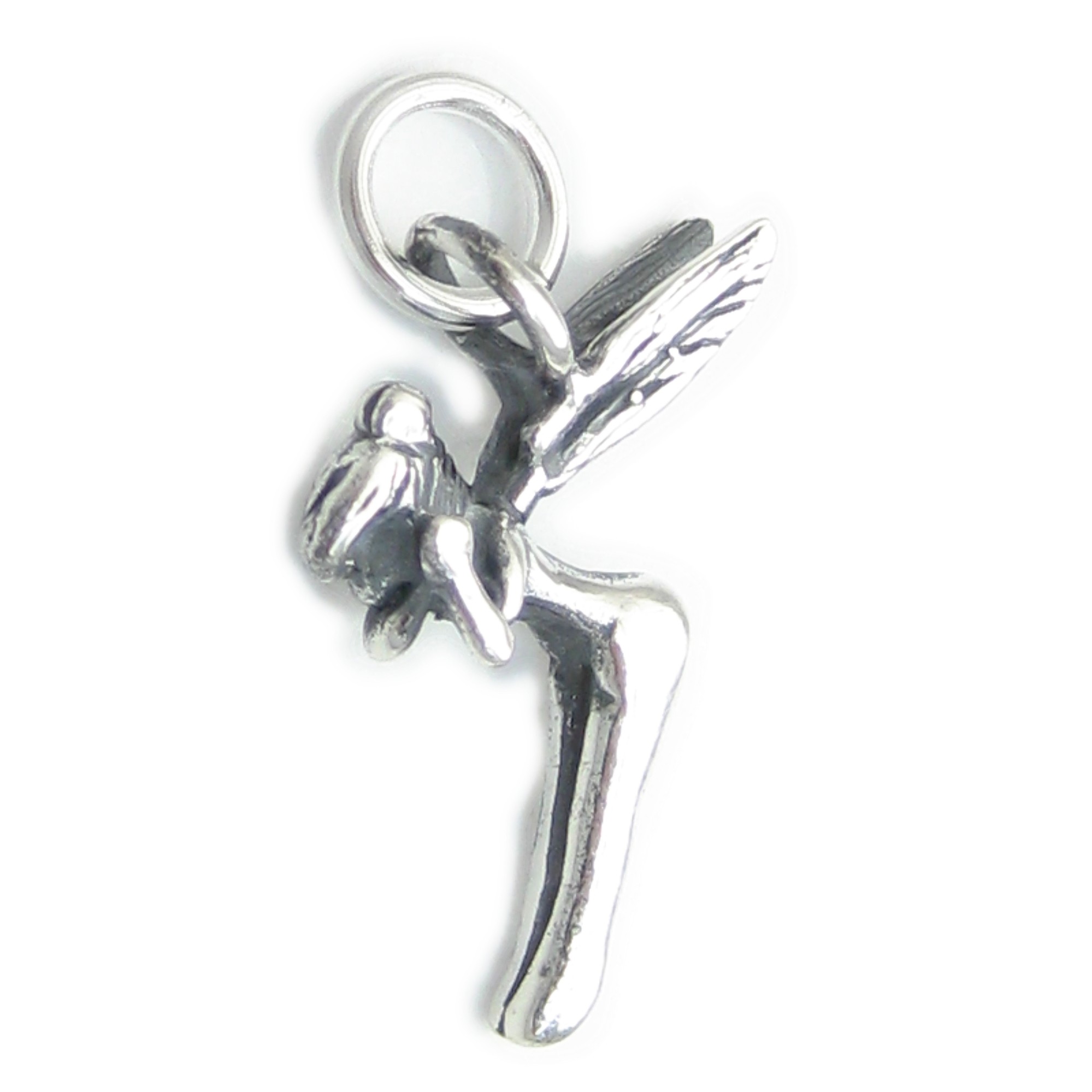 Fairy Sprite sterling silver charm .925 x 1 Fairies and Sprites charms.