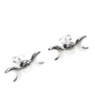 Boucles d'oreilles en argent sterling Triple Moon Goddess Maiden Mother Crone