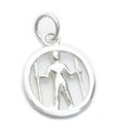 Long Man of Wilmington charm i sterling silver .925 x1 Longman Hill -figur