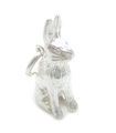 Hase Sterling Silber Charm .925 x 1 Hasen Charms Kein Kaninchen Hasen