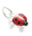 Minuscule coccinelle breloque en argent sterling .925 x 1 breloques coccinelles Lady Bird