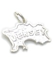 Jersey Map berlock i sterling silver .925 x 1 Maps berlocker