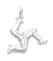 Isle of Man Three Legs Sterling Silber Charm .925 x 1 Places Charms