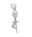 Ballerina charm i sterling silver .925 x 1 Ballett charm