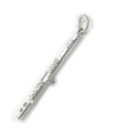 Flute sterling silver charm .925 x 1 Flutes Music charms