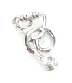 Charm de plata esterlina para estetoscopio .925 x 1 Charms médicos de enfermera médico