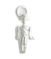 Quarterjack charm i sterling silver .925 x 1 Quarter Jack charm