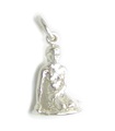 Charm de plata esterlina con sirena danesa .925 x 1 Charms de sirenas