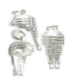 Barristers wig sterling silver charm .925 x 1 Law Judge charms