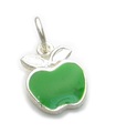 Apple sterling silver charm .925 x 1 apples charms