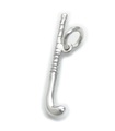 Field Hockey Stick charm i sterling silver .925 x 1 sport