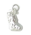 Weihnachtsstrumpf Sterling Silber Charm .925 x 1 Xmas Charms