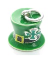 Irish Lucky Hat charm i sterling silver .925 x 1 Irland leprechaun -hattar