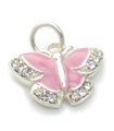 Pendentif papillon en argent sterling .925 x 1 breloques papillons