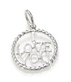 I Love You charm i sterling silver .925 x 1 Loving and Caring