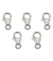 5 x 11 mm Fermoirs à homard Clips Trigger raccords en argent sterling