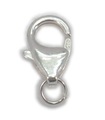 1 x 13 mm mousqueton fermoir clip déclencheur en argent sterling conclusion de montage