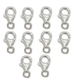 10 x 15mm Lobster Clasps Clips Triggers sterling silver fitting