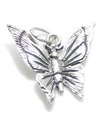 Ciondolo farfalla in argento sterling .925 x 1 Ciondoli con farfalle