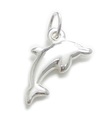 Charm pequeño delfín en plata de ley .925 x 1 Charm delfines